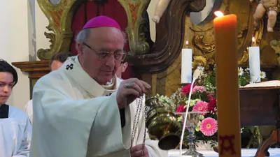 Poutní mše svatá a posezení na farní zahradě